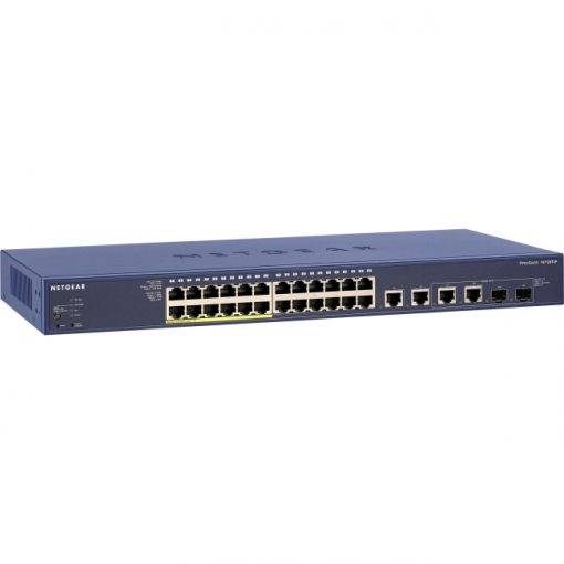 NETGEAR FS728TLP ProSAFE 24-Port Fast Ethernet Smart Switch w/ PoE & 4 Uplinks