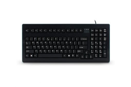 Cherry G80-1800 Compact 16" Industrial USB & PS/2 Mechanical Keyboard - Black