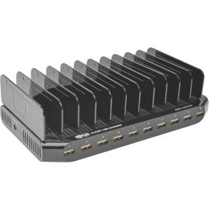 Tripp Lite 10-Port USB Charging Station with Built-In Storage