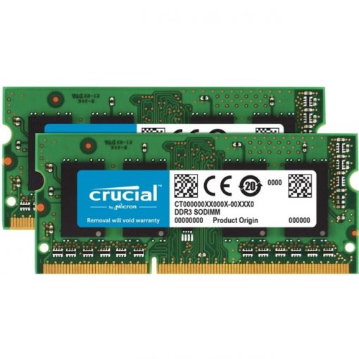 Crucial 16GB (2x8GB) DDR3L 1866MHz 1.35V NonECC Unbuffered SoDIMM Module for Mac