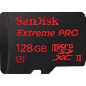 SanDisk Extreme Pro 128GB microSDXC Class 10/UHS-II (U3) Memory Card