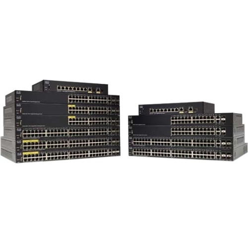 Cisco SG350-10MP 8-Port Gigabit PoE Managed Switch w/ 2 Combo Ports (128W)