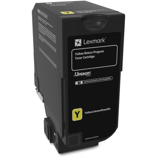 Lexmark CS720, CS725, CX725 Yellow Return Program Toner Cartridge
