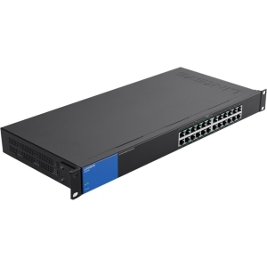 Linksys LGS124P 24-Port Gigabit Ethernet PoE Switch 2 Layer - Rack-mountable