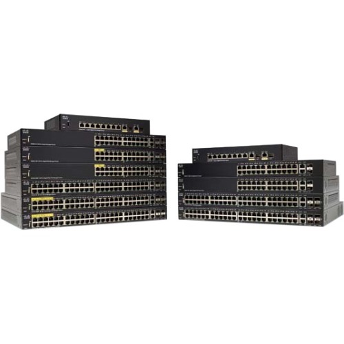 Cisco SG350-28MP 26-Port Gigabit PoE Managed Switch w/ 2 Combo Mini-GBIC Ports