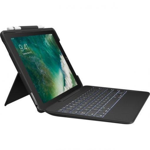Logitech 12.9" Combo Case With Keyboard for 12.9" iPad Pro - Black