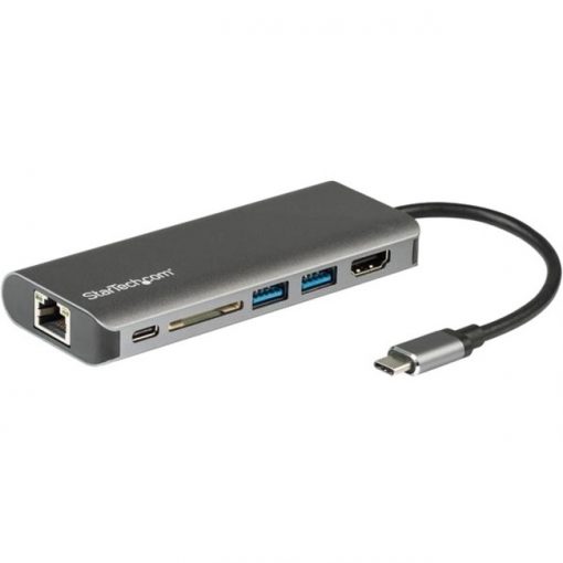 StarTech USB C Multiport Adapter w/ HDMI, SD Reader with 2xA 1xC PD 3.0 - Dock