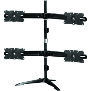 Amer Mounts AMR4S32 Stand-Style Quad Mount - 24" to 32" Displays