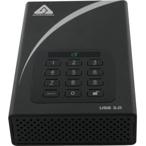 Apricorn Aegis Padlock DT ADT-3PL256-12TB 12 TB Hard Drive External TAA USB 3.0