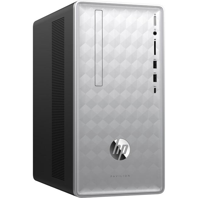 HP Pavilion 590-p0016 Desktop Computer i3-8100 8GB 1TB DVDRW Win10 Refurb