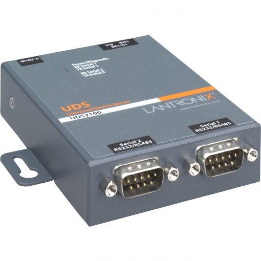 Lantronix 2 Port Serial (RS232/ RS422/ RS485) to IP Ethernet Device Server, US