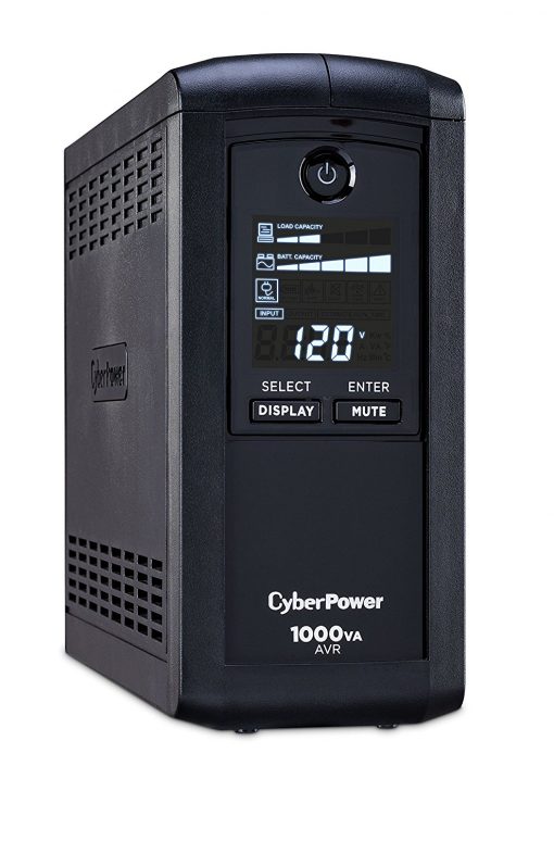 CyberPower Intelligent LCD CP1000AVRLCD 1000 VA / 600 W Mini-Tower UPS