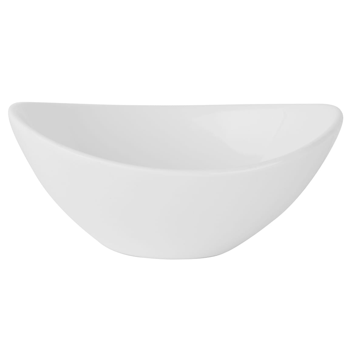 10 Strawberry Street A18762 6 oz Oval Boat Bowl - Porcelain, White