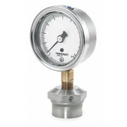 ASHCROFT Pressure Gauge, 0 to 30 psi, 2-1/2In, 1/4In
