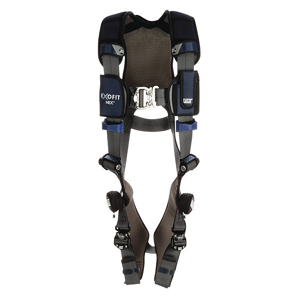 3M DBI-SALA Vest-Style Harness, S, Gray