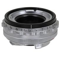 Fotodiox Mount Adapter for Voigtlander Nokton & Ultron 50mm Lens to Leica, Silvr