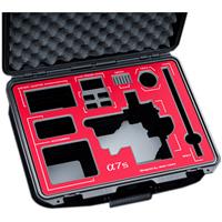 Jason Cases Protective Case for Sony a7S Camera with Tilta Cage, Red Overlay