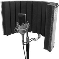 On-Stage Isolation Shield and Stand-Mounted Acoustic Enclosure, 18.5 x 12"